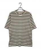 JIL SANDERジルサンダー）の古着「T SHIRT SS ボーダーニットカットソー」｜ホワイト×ブラック