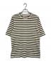JIL SANDER（ジルサンダー）の古着「T SHIRT SS ボーダーニットカットソー」｜ホワイト×ブラック