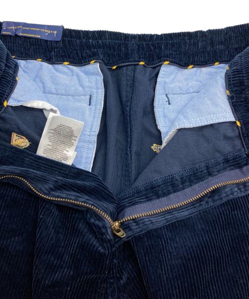 POLO RALPH LAUREN（ポロ・ラルフローレン）POLO RALPH LAUREN (ポロ・ラルフローレン) エンブレム刺繍コーデュロイパンツ ネイビー サイズ:XL 未使用品の古着・服飾アイテム