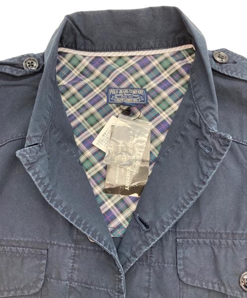 POLO RALPH LAUREN（ポロ・ラルフローレン）POLO RALPH LAUREN (ポロ・ラルフローレン) ミリタリーシャツ ネイビー サイズ:XLの古着・服飾アイテム