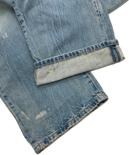 POLO RALPH LAUREN（ポロ・ラルフローレン）POLO RALPH LAUREN (ポロ・ラルフローレン) リペア加工デニムパンツ インディゴ サイズ:W36の古着・服飾アイテム