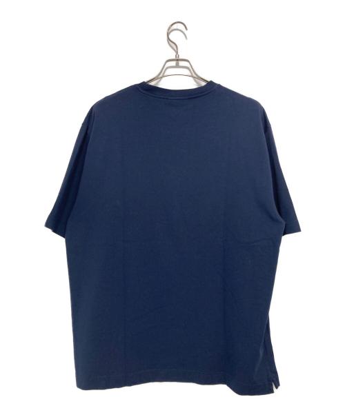 maison kitsune（メゾンキツネ）maison kitsune (メゾンキツネ) フラワーズ オーバーサイズ Tシャツ ネイビー サイズ:Lの古着・服飾アイテム