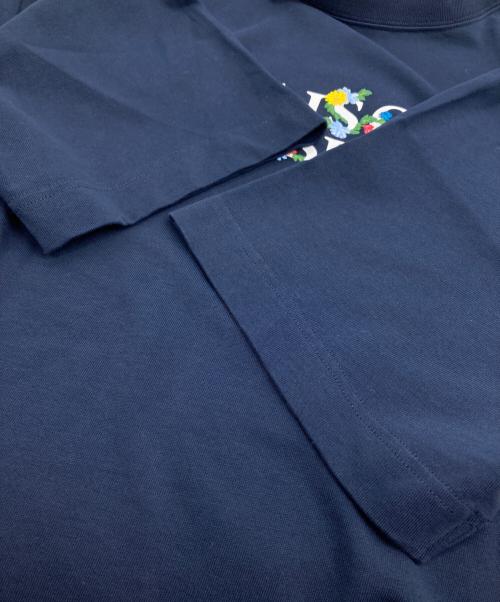 maison kitsune（メゾンキツネ）maison kitsune (メゾンキツネ) フラワーズ オーバーサイズ Tシャツ ネイビー サイズ:Lの古着・服飾アイテム