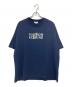 maison kitsune（メゾンキツネ）の古着「フラワーズ オーバーサイズ Tシャツ」｜ネイビー