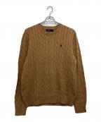 POLO RALPH LAURENポロ・ラルフローレン）の古着「ケーブルニット」｜ブラウン