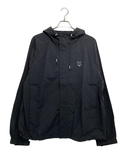 maison kitsune（メゾンキツネ）MAISON KITSUNE (メゾンキツネ) Classic Fox Patch Windbreaker ブラック サイズ:L 未使用品の古着・服飾アイテム
