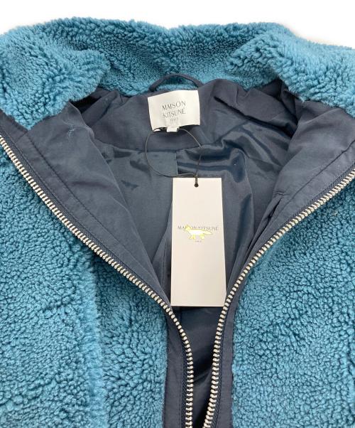 maison kitsune（メゾンキツネ）maison kitsune (メゾンキツネ) FLASH FOX FLEECE JACKET ブルー サイズ:XL 未使用品の古着・服飾アイテム