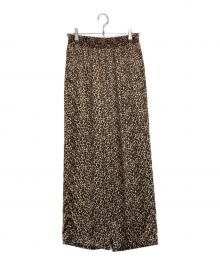 SLOBE IENA（スローブ イエナ）の古着「プリントサテンイージーパンツ」｜ブラウン