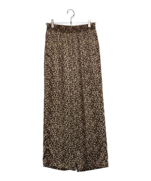 SLOBE IENA（スローブ イエナ）SLOBE IENA (スローブ イエナ) プリントサテンイージーパンツ ブラウン サイズ:FREEの古着・服飾アイテム