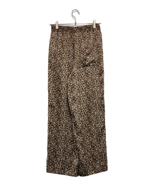 SLOBE IENA（スローブ イエナ）SLOBE IENA (スローブ イエナ) プリントサテンイージーパンツ ブラウン サイズ:FREEの古着・服飾アイテム