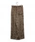 SLOBE IENA (スローブ イエナ) プリントサテンイージーパンツ ブラウン サイズ:FREE：5000円