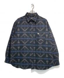 New Era×PENDLETON（ニューエラ×ペンドルトン）の古着「オルテガ柄長袖シャツ」｜ブラック
