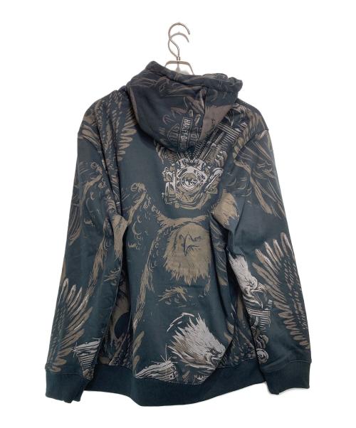 HARLEY-DAVIDSON（ハーレーダビッドソン）HARLEY-DAVIDSON (ハーレーダビッドソン) ジップパーカー ブラック サイズ:XLの古着・服飾アイテム