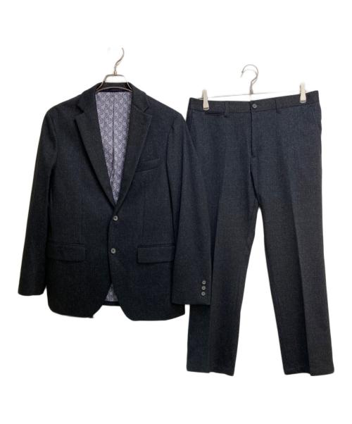 JOSEPH ABBOUD（ジョセフアブード）JOSEPH ABBOUD (ジョセフアブード) ツイーディージャージセットアップスーツ ネイビー サイズ:Lの古着・服飾アイテム