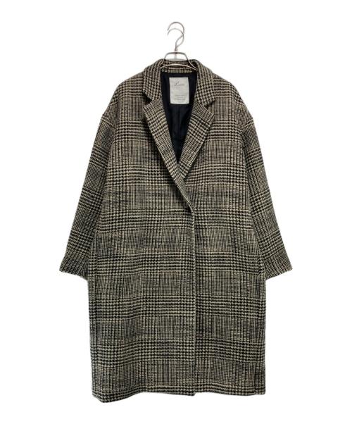 Lisiere L'Appartement（リジェール アパルトモン）Lisiere L'Appartement (リジェール アパルトモン) チェックダブルコート ベージュ サイズ:-の古着・服飾アイテム