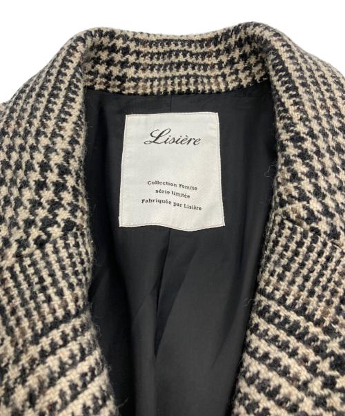 Lisiere L'Appartement（リジェール アパルトモン）Lisiere L'Appartement (リジェール アパルトモン) チェックダブルコート ベージュ サイズ:-の古着・服飾アイテム