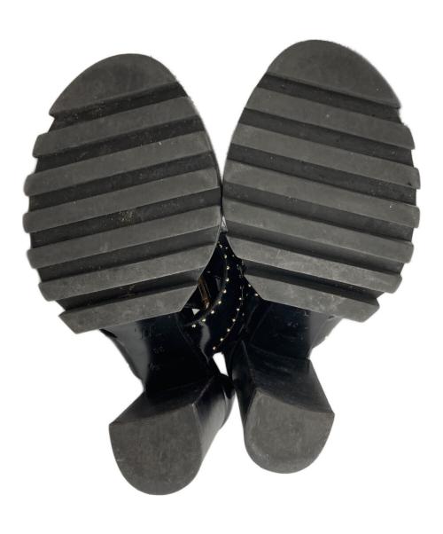 LOUIS VUITTON（ルイ ヴィトン）LOUIS VUITTON (ルイ ヴィトン) スタートレイルラインスタッズヒールサンダル ブラウン サイズ:38の古着・服飾アイテム