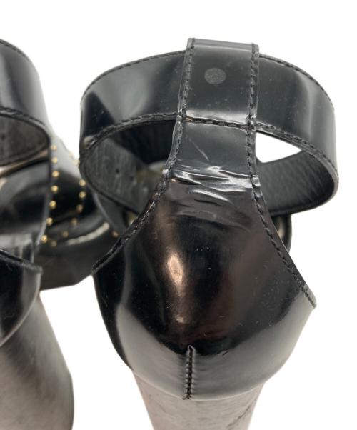 LOUIS VUITTON（ルイ ヴィトン）LOUIS VUITTON (ルイ ヴィトン) スタートレイルラインスタッズヒールサンダル ブラウン サイズ:38の古着・服飾アイテム