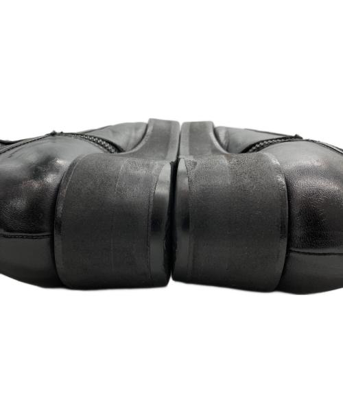 Y's（ワイズ）Y's (ワイズ) SOOMTH LEATHER PLATFORM ZIP UP BIITS ブラック サイズ:3の古着・服飾アイテム