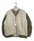 Vinヴィン）の古着「ボアジャケット」｜オフホワイト