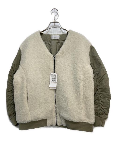Vin（ヴィン）Vin (ヴィン) ボアジャケット オフホワイト サイズ:38の古着・服飾アイテム