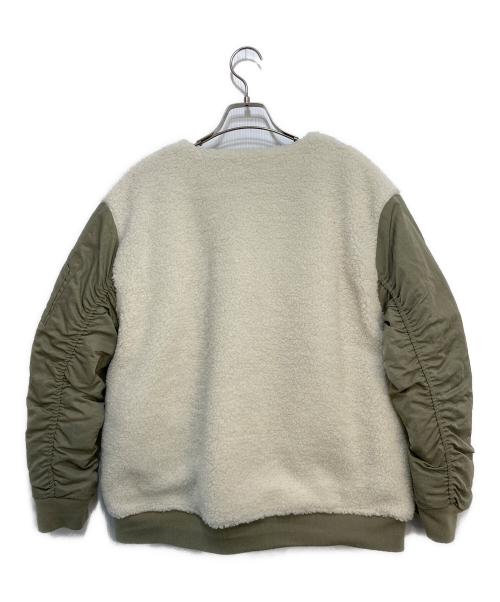 Vin（ヴィン）Vin (ヴィン) ボアジャケット オフホワイト サイズ:38の古着・服飾アイテム