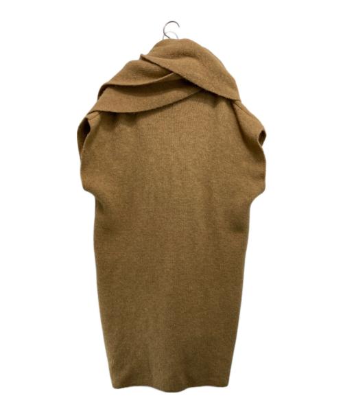 DIESEL（ディーゼル）DIESEL (ディーゼル) ニットポンチョコート ベージュ サイズ:XSの古着・服飾アイテム