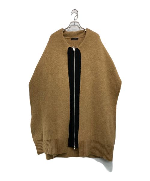 DIESEL（ディーゼル）DIESEL (ディーゼル) ニットポンチョコート ベージュ サイズ:XSの古着・服飾アイテム