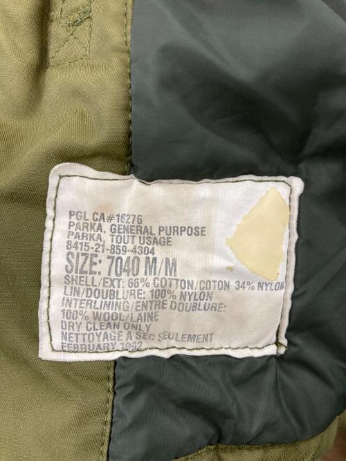 Canadian Army（カナダ軍）Canadian Army (カナダ軍) 90’s ジェネラルパーパスパーカー カーキ サイズ:Mの古着・服飾アイテム