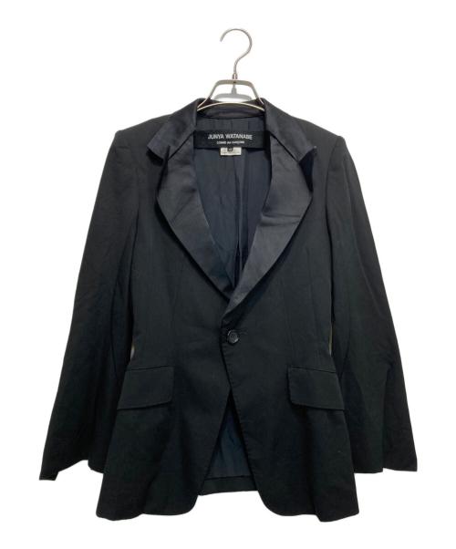 JUNYA WATANABE COMME des GARCONS（(ジュンヤワタナベ コムデギャルソン）JUNYA WATANABE COMME des GARCONS ((ジュンヤワタナベ コムデギャルソン) デザインピークドラペルジャケット ブラック サイズ:XSの古着・服飾アイテム