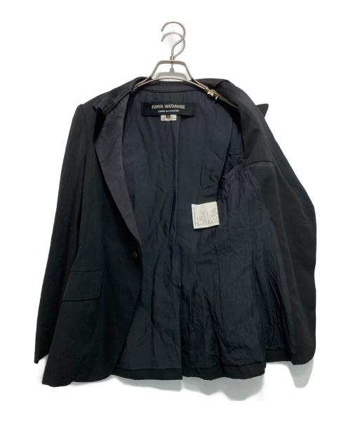 JUNYA WATANABE COMME des GARCONS（(ジュンヤワタナベ コムデギャルソン）JUNYA WATANABE COMME des GARCONS ((ジュンヤワタナベ コムデギャルソン) デザインピークドラペルジャケット ブラック サイズ:XSの古着・服飾アイテム