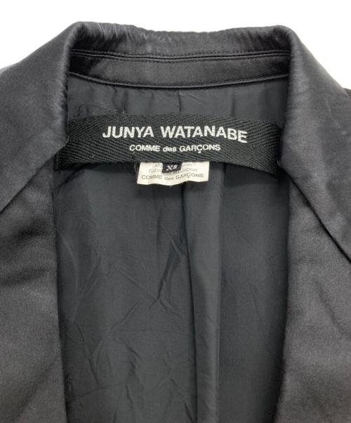 JUNYA WATANABE COMME des GARCONS（(ジュンヤワタナベ コムデギャルソン）JUNYA WATANABE COMME des GARCONS ((ジュンヤワタナベ コムデギャルソン) デザインピークドラペルジャケット ブラック サイズ:XSの古着・服飾アイテム