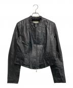 MaxMaraマックスマーラ）の古着「レザージャケット」｜ブラック