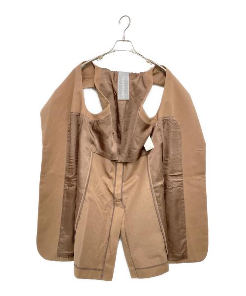 MIOSMOKEY（ミオズモーキー）MIOSMOKEY (ミオズモーキー) ロングジレ/ベスト ブラウン サイズ: 38の古着・服飾アイテム