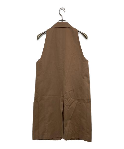 MIOSMOKEY（ミオズモーキー）MIOSMOKEY (ミオズモーキー) ロングジレ/ベスト ブラウン サイズ: 38の古着・服飾アイテム