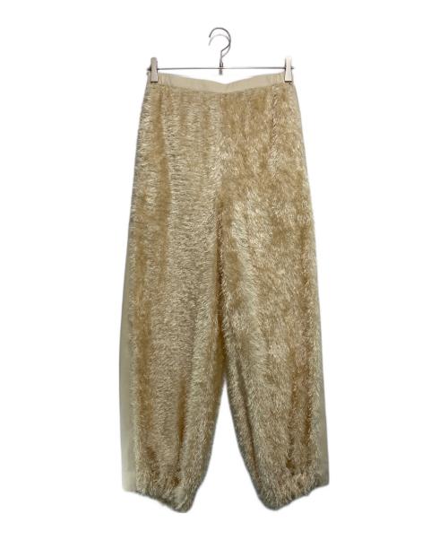 Curensology（カレンソロジー）Curensology (カレンソロジー) フリンジ2WAYパンツ ベージュ サイズ:F 未使用品の古着・服飾アイテム