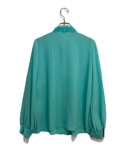 ANAYI（アナイ）ANAYI (アナイ) ジョーゼットフラワーレース ブラウス グリーン サイズ:38の古着・服飾アイテム