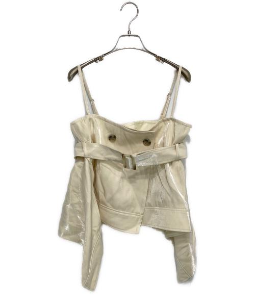 UNITED TOKYO（ユナイテッドトーキョー）UNITED TOKYO (ユナイテッドトーキョー) 2way Belted Bustier ベージュ サイズ:FREE 未使用品の古着・服飾アイテム