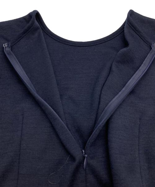 BORDERS at BALCONY（ボーダーズアットバルコニー）BORDERS AT BALCONY (ボーダーズアットバルコニー) WEEKEND BISHOP SLEEVE DR ネイビー サイズ:36の古着・服飾アイテム