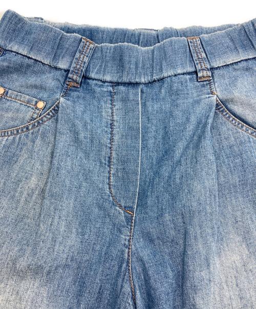 BRUNELLO CUCINELLI（ブルネロクチネリ）BRUNELLO CUCINELLI (ブルネロクチネリ) ソフトデニムトラウザーパンツ インディゴ サイズ:38の古着・服飾アイテム