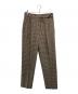 BRUNELLO CUCINELLI（ブルネロクチネリ）の古着「ウール混チェックパンツ」｜ブラウン
