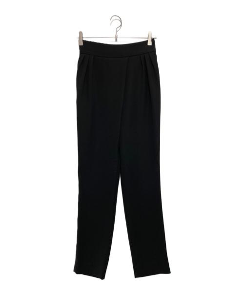 YOKO CHAN（ヨーコチャン）YOKO CHAN (ヨーコチャン) ハイウエストラップパンツ ブラック サイズ:38の古着・服飾アイテム