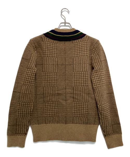 POLO RALPH LAUREN（ポロ・ラルフローレン）POLO RALPH LAUREN (ポロ・ラルフローレン) カレッジVネックニット ブラウン サイズ:XS（165/88A）の古着・服飾アイテム