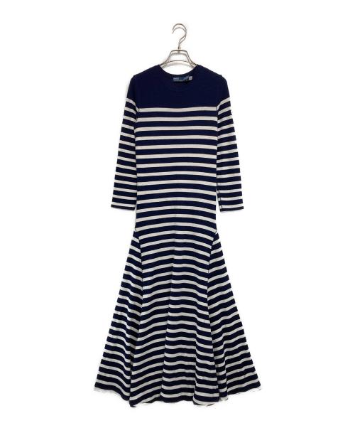 POLO RALPH LAUREN（ポロ・ラルフローレン）POLO RALPH LAUREN (ポロ・ラルフローレン) カットソーワンピース ネイビー サイズ:XSの古着・服飾アイテム