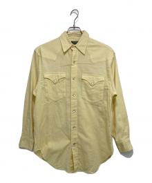 RALPH LAUREN COUNTRY（ラルフローレンカントリー）の古着「ウエスタンシャツ」｜イエロー