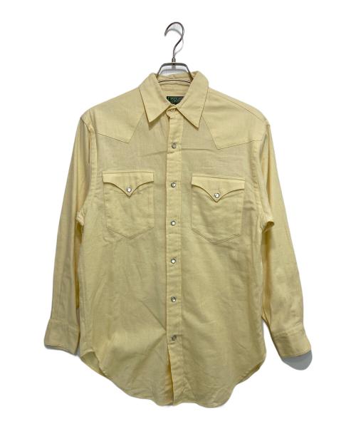RALPH LAUREN COUNTRY（ラルフローレンカントリー）RALPH LAUREN COUNTRY (ラルフローレンカントリー) ウエスタンシャツ イエロー サイズ:Mの古着・服飾アイテム