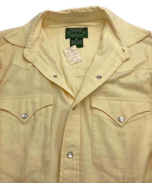 RALPH LAUREN COUNTRY（ラルフローレンカントリー）RALPH LAUREN COUNTRY (ラルフローレンカントリー) ウエスタンシャツ イエロー サイズ:Mの古着・服飾アイテム