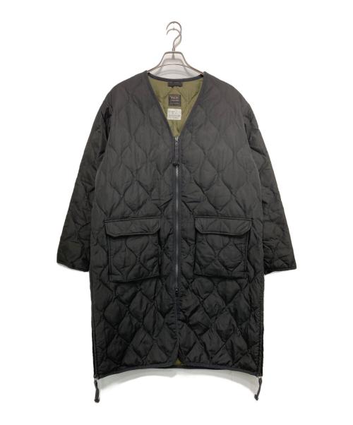 TAION（タイオン）TAION (タイオン) ＶNECK ZIP COAT ブラック×カーキ サイズ:ASIA XLの古着・服飾アイテム