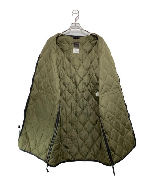 TAION（タイオン）TAION (タイオン) ＶNECK ZIP COAT ブラック×カーキ サイズ:ASIA XLの古着・服飾アイテム