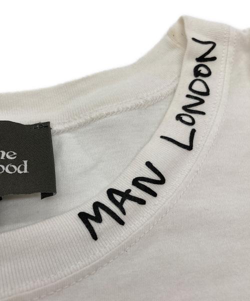 Vivienne Westwood man（ヴィヴィアン ウェストウッド マン）Vivienne Westwood man (ヴィヴィアン ウェストウッド マン) オーブ刺繍Tシャツ ホワイト サイズ:Lの古着・服飾アイテム